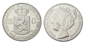 2 1-2 gulden wilhelmina 18985